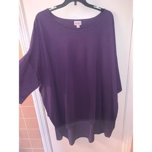 Lularoe purple flowy top